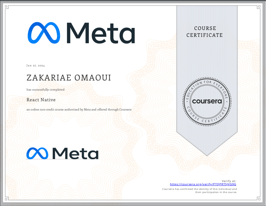 Certificate 1