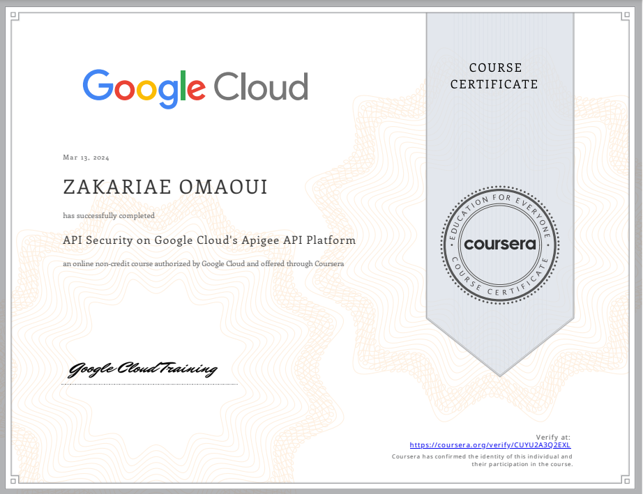Certificate 1